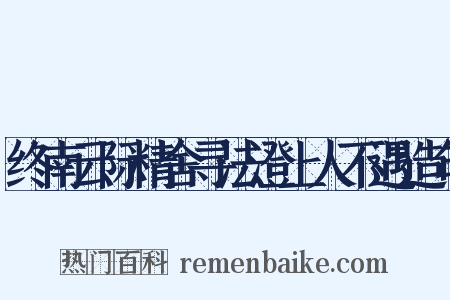 终南云际精舍寻法澄上人不遇造句是什么意思的图片